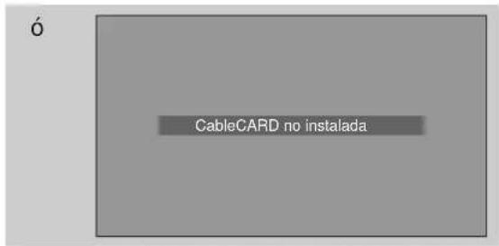 Ó CableCARD no instalada