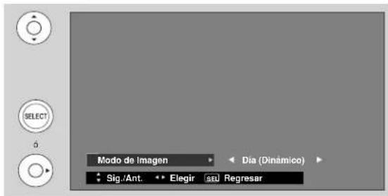 MODE de Imagen Sig./Ant. Elegir |sej Regresar