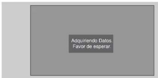Adquiriendo Datos. Favor de esperar.