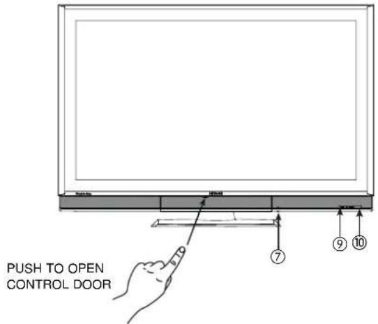 PUSH TO OPEN CONTROL DOOR