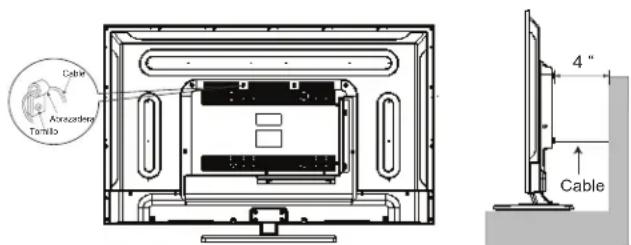 HITACHI LE40K507 - Asegurar a una pared - 1