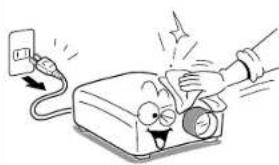 TOSHIBA TLP-MT7E - Cleaning the lens - 1