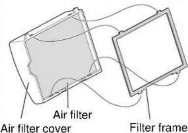 Air filter Air filter cover Filter frame