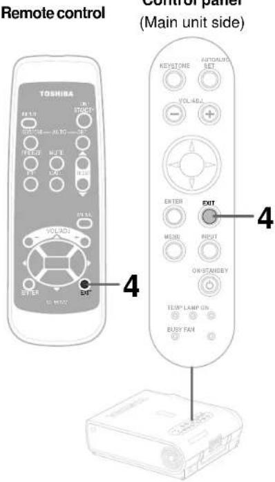 Remote control TOSHIBA ON STOPP RETURN AUTO OFF HUTE FTR EAT HES RASS VOLADI ENTER OUT EXIT 4 4 KEYSTONE AUTOLITION SET VOLABLI ENTER EXIT MERR INPUT OW STANLEY TEMP LAMP ON BUSY FAN 4