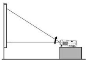 TOSHIBA TLP-MT7E - Correcting the keystone distortion - 2