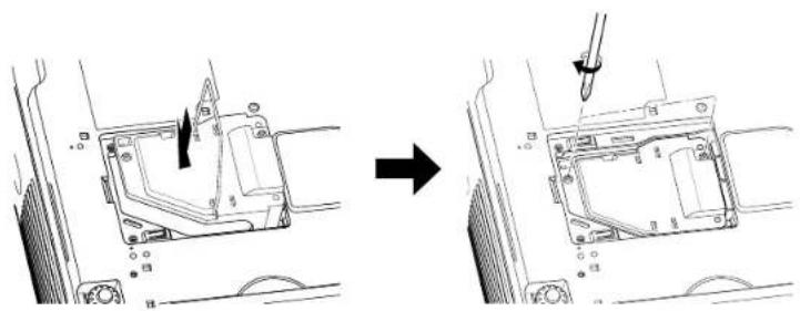 TOSHIBA TLP-MT7E - Load a new lamp. - 1
