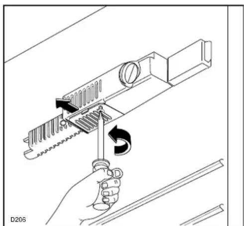 Tricity Bendix BL602W - Changing the light bulb - 1