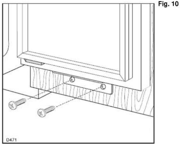 Tricity Bendix BL602W - Fitting a decorative door panel - 5