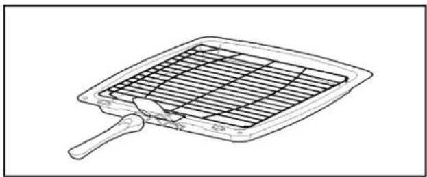 Tricity Bendix SIE531TCW - THE GRILL PAN AND HANDLE - 2