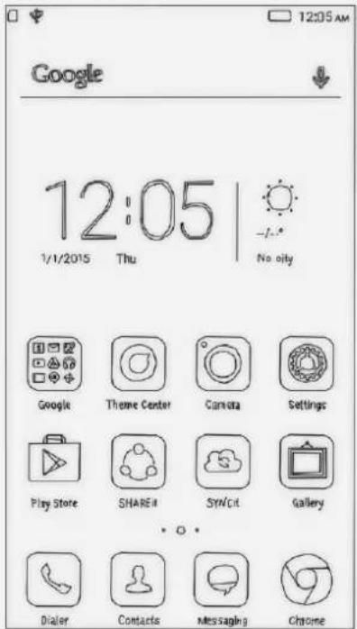 LENOVO P1a42 Vibe - Home screen - 1