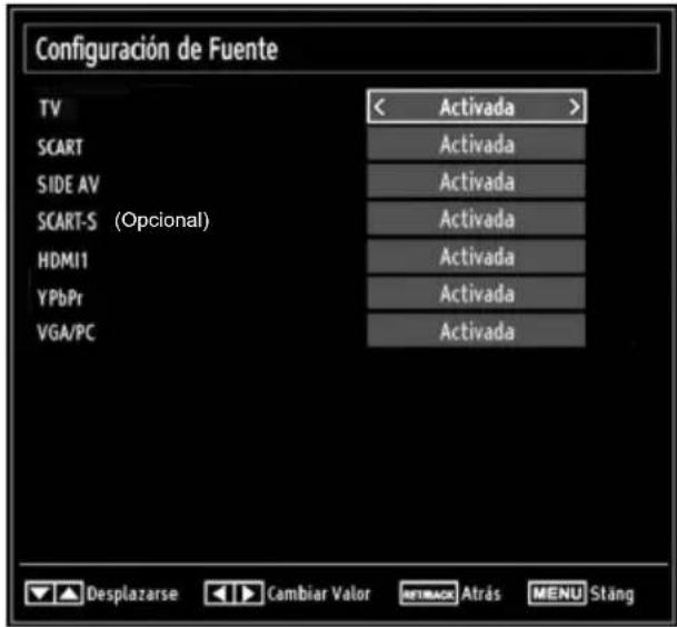 Sunstech 22LEDTALUS - Configuración de Opciones de Fuentes - 1