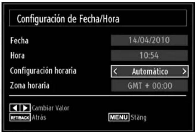 Sunstech 22LEDTALUS - Configuración de Fecha/Hora - 1
