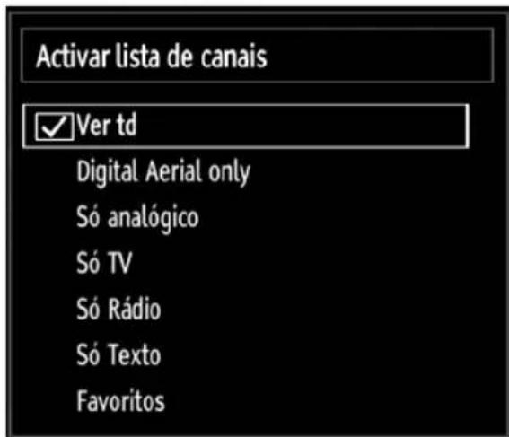 Sunstech 22LEDTALUS - Gerir os canais: Ordenar a Lista de Canais - 1