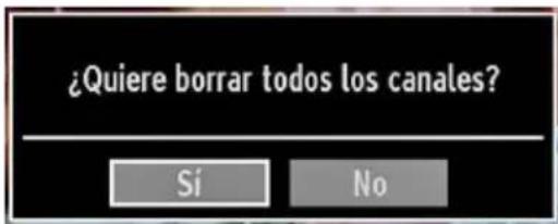 Sunstech 22LEDTALUS - Borrado de Listas de Servicios (\*) - 1