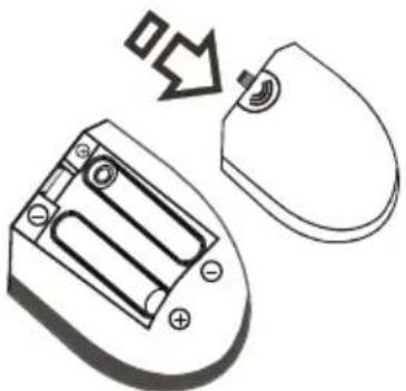 Sunstech 22LEDTALUS - Conjunto do Controlo remoto Inserir as pilhas - 1