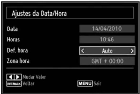 Sunstech 22LEDTALUS - Configurar os ajustes da data e hora - 1