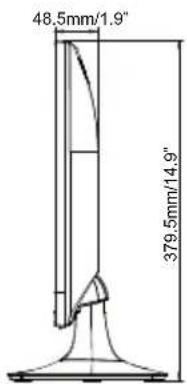 48.5mm/1.9" 379.5mm/14.9"
