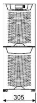 EATON Powerware 9155-8-N-33-64x9Ah-MBS - Plano de dimensiones - 4
