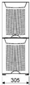 EATON Powerware 9155-8-N-33-64x9Ah-MBS - Plano de dimensiones - 5