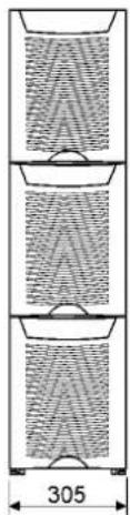 EATON Powerware 9155-8-N-33-64x9Ah-MBS - Plano de dimensiones - 7