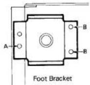 Creda 47303 - Large foot brackets 850-900mm - 1