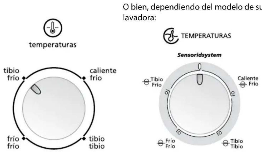 Mabe LMA1383PBAS - selección de temperatura - 1