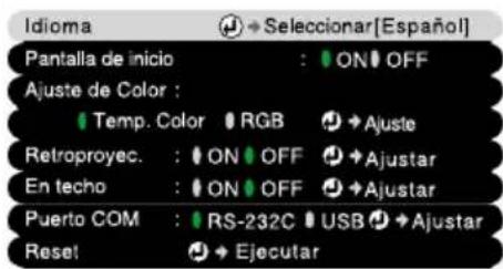 EPSON EMP-810 - Confirme la selección. - 1