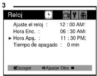 DAEWOO DTQ-20V5SCG - Ajuste de la hora de apagado automático - 3