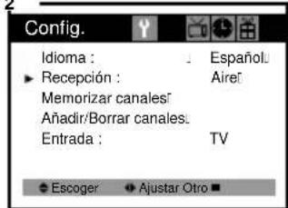 DAEWOO DTQ-20V5SCG - Programación de los canales en la memoria - 2