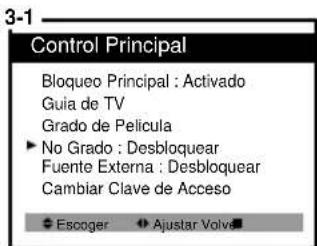 DAEWOO DTQ-20V5SCG - Descripción de Programación de Control Paternal - 5