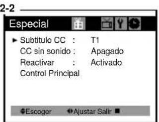 DAEWOO DTQ-20V5SCG - Ajuste del televisor para el despliegue de los subtítulos ocultos: - 3