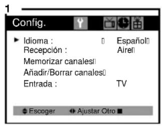 DAEWOO DTQ-20V5SCG - Selección de la entrada del televisor - 1