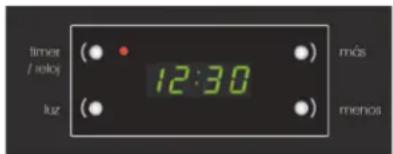 timer / elioj luz (● 12:30 ●) más ● menos