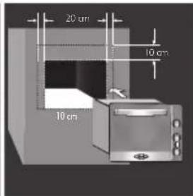 Haceb Assento F 60-36 ELEC 220V - Instalación del horno al mueble - 3