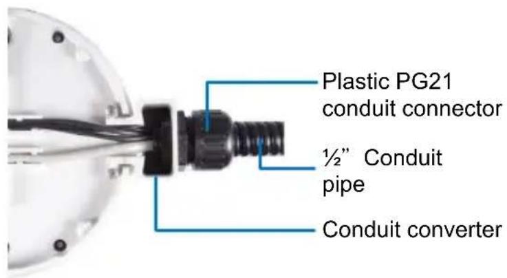 Plastic PG21 conduit connector ½" Conduit pipe Conduit converter