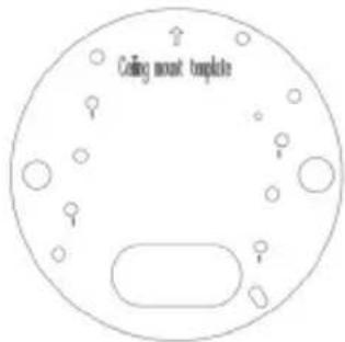 Ceiling mount template