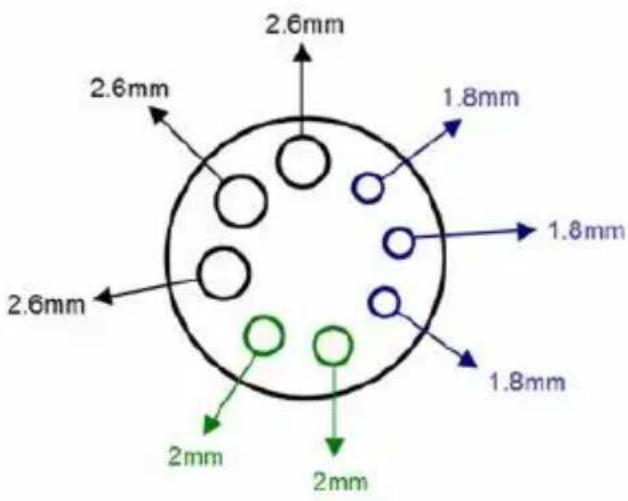 2.6mm 2.6mm 1.8mm 1.8mm 2.6mm 2.6mm 1.8mm 2mm 2mm