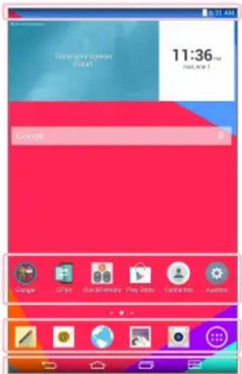 LG G-Pad 8.0 WiFi - Pantalla principal - 1