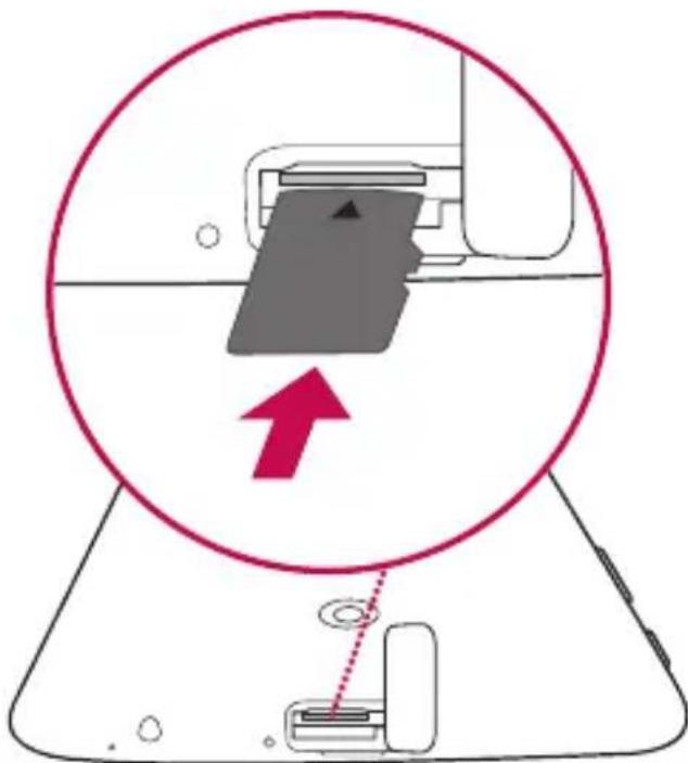 LG G-Pad 8.0 WiFi - Insertar una tarjeta microSD - 2