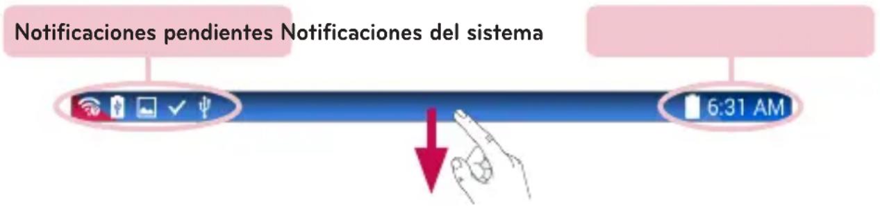 Notificaciones pendientes Notificaciones del sistema 6:31 AM