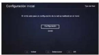 Configuración Inicial Si limite esta pas, la configuración de la real se realizada en el mars Configuración Ompé Vulver Selectoar OK