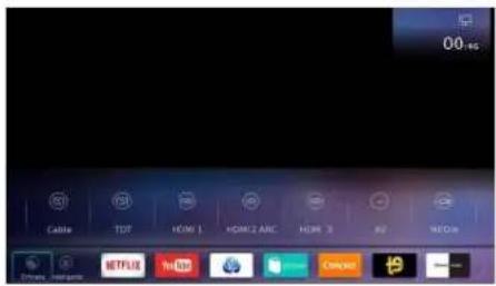 00:45 Cable TDT HDMI 1 HDMI 2 ABC HDMI 3 RV HEO-in Others in millions MTPLR YouTube Connect