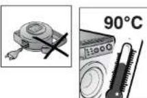 Otsein-Hoover LBOH 100 E6 - WARNING: DURING THE WASHING CYCLE, THE WATER CAN REACH A TEMPERATURE OF 90°C. - 5