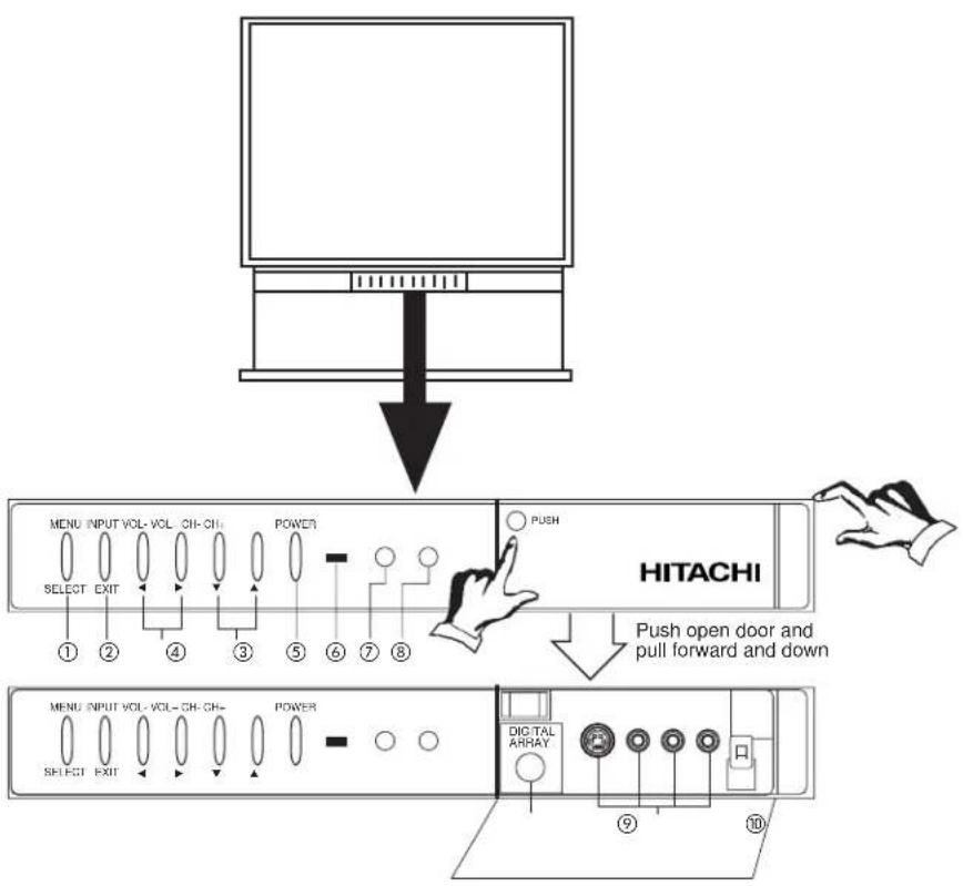 HITACHI 50FX20B - FRONT VIEW - 1