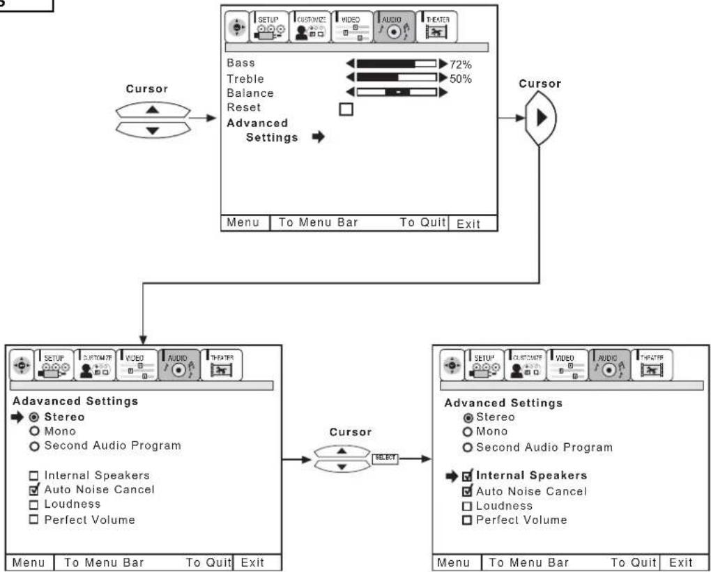 HITACHI 50FX20B - ADVANCED SETTINGS - 1