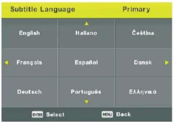 Sunstech 32SUN11TS - Idioma de los subtítulos - 1