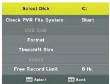 Sunstech 32SUN11TS - Sistema de archivos PVR - 1