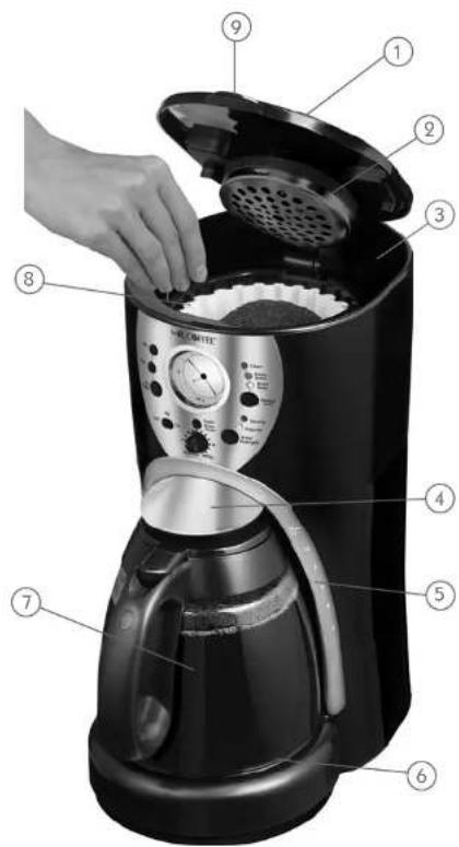 Mr. Coffee ISS12 - DIAGRAMA DE LAS PARTES - 1