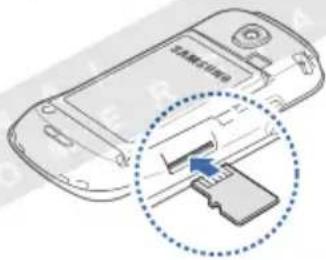 SAMSUNG Galaxy 3 - Inserción de una tarjeta de memoria (opcional) - 3