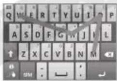 SAMSUNG Galaxy 3 - > Introducir texto con el teclado Swype - 1